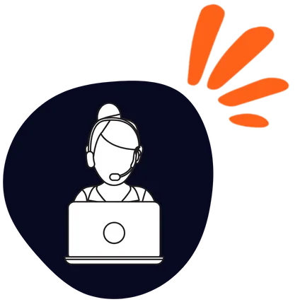 Icone qui représente la satisfaction et écoute client